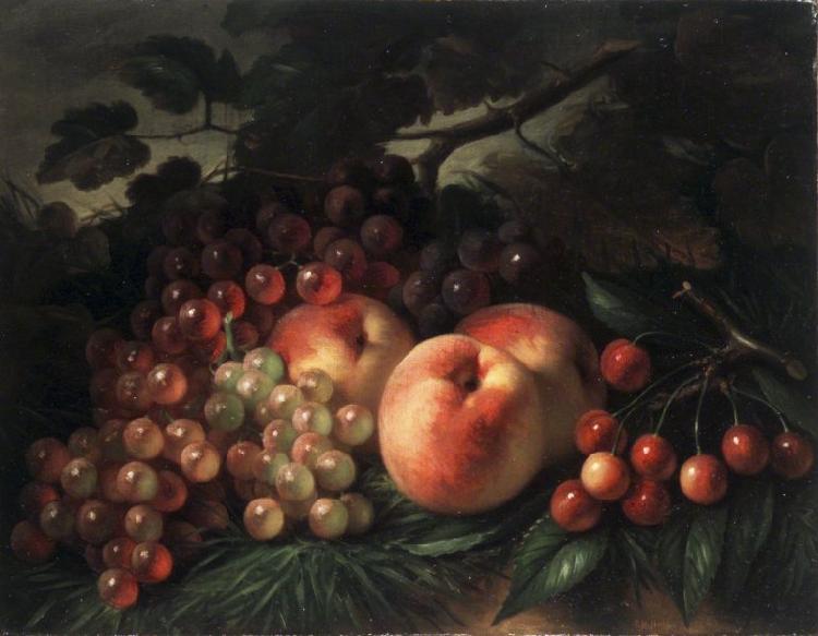 George Henry Hall Grapes and Cherries oil painting picture